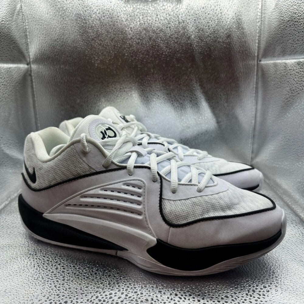 Size 9 Nike KD 16 TB Promo Mens White Black Basketball Shoes DZ2927-100